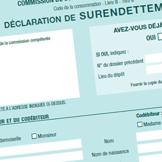 dossier de surendettement