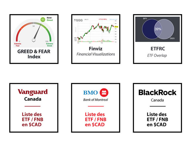 Liens / outils finance Canada & US